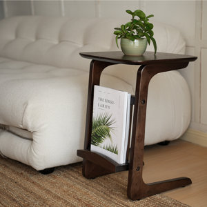 Kadi Solid Wood Pedestal End Table