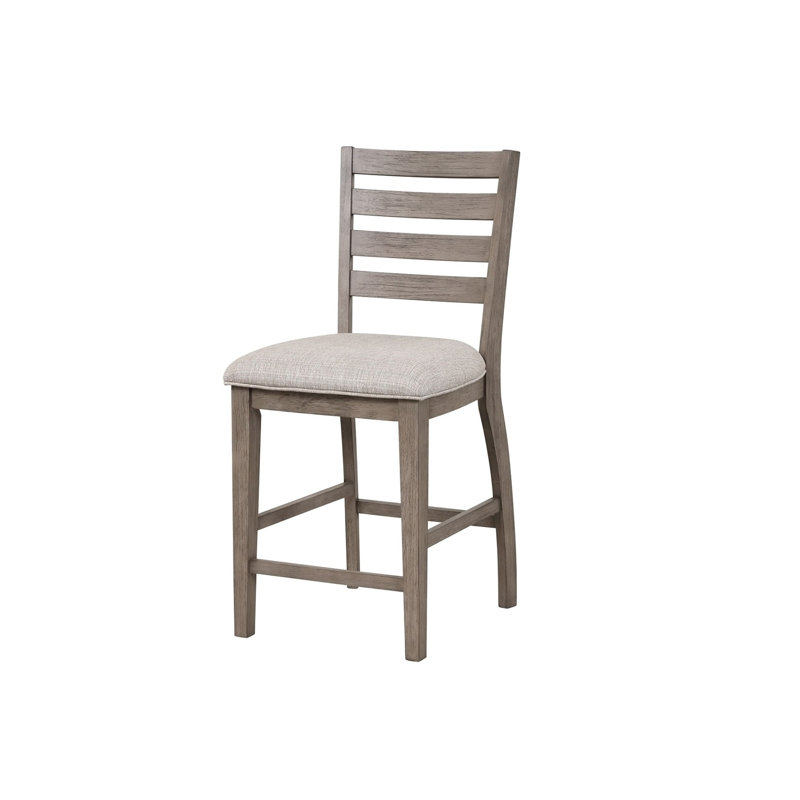 Tabouret de comptoir avec dossier échelle, chaises rembourrées, chaises de salle à manger