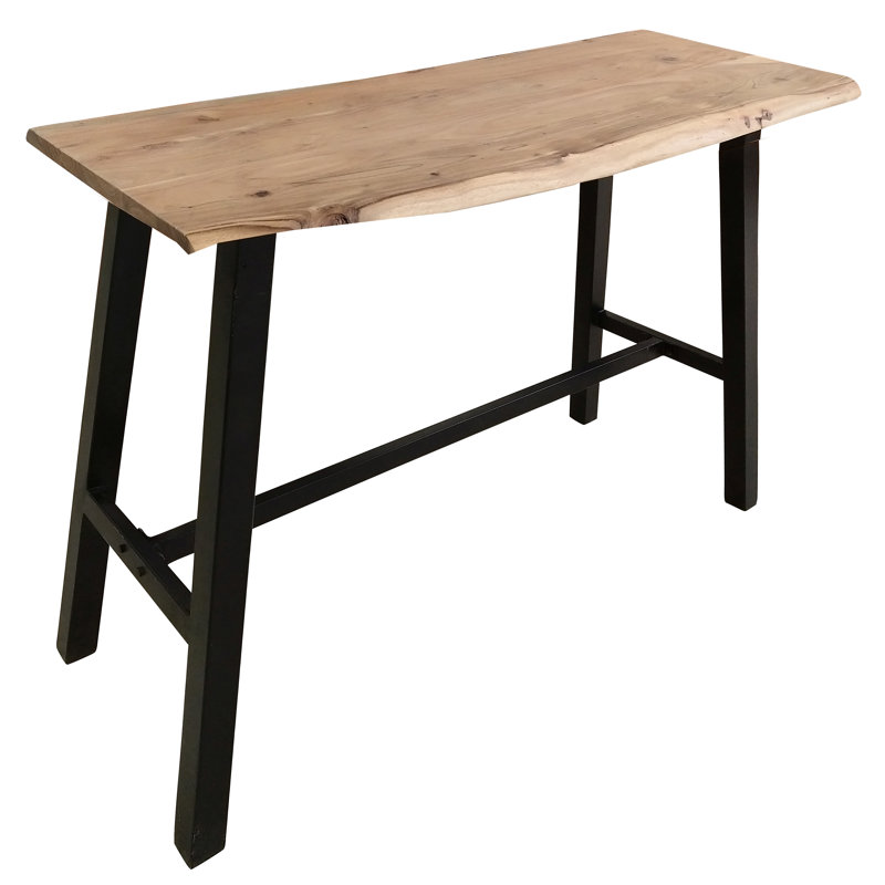 Mabel 124.5cm Solid Wood Top Console Table