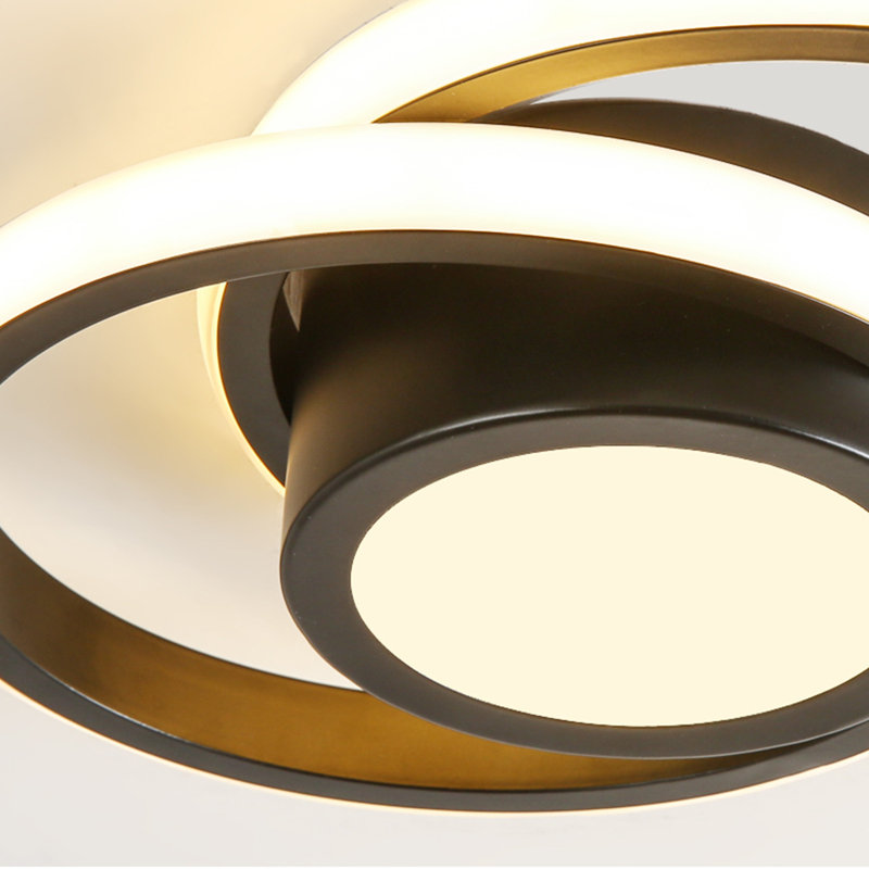 Semi Flush Mount, Black