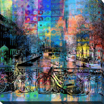 Amsterdam - Graphic Art on Canvas