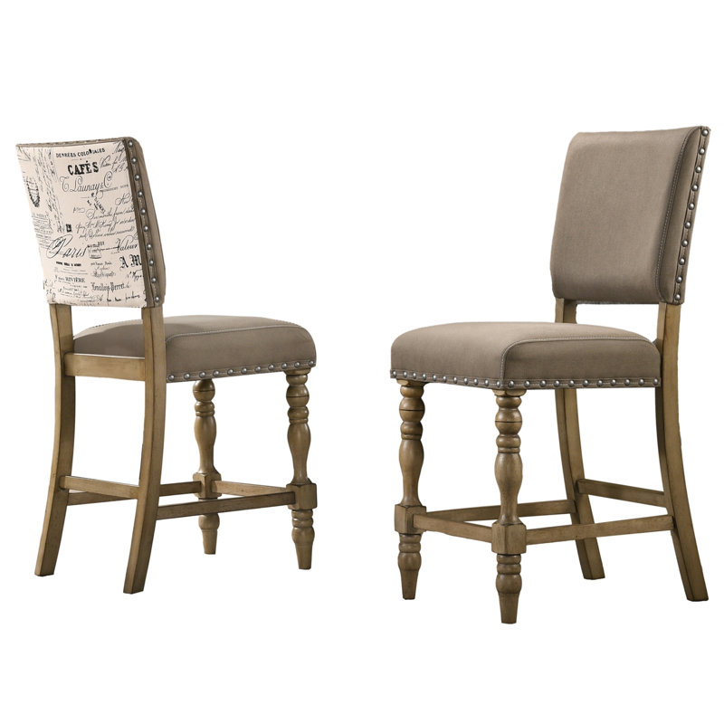 Chaise de salle à manger à hauteur de comptoir Script
