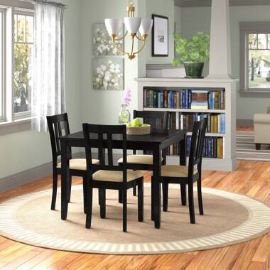 Milan Adella White Glass 5-Piece Dining Set w 4 Bahrain