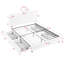 Kids Boucle Fabric Bed with Oversized Rabbit Ear Headboard, LED Lighting & 4 Storage Drawers-91399875