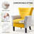 Velvet Accent Chair Upholstered Tufted Wingback With Nailhead Around For Room(Set Of 2)-321624522