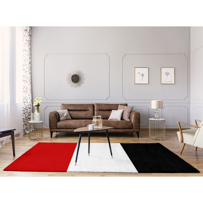 Tapis de zone rouge/noir, Rectangle 8 pi x 10 pi