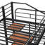 Petit lit simple en mezzanine en métal au design moderne et petits appartements