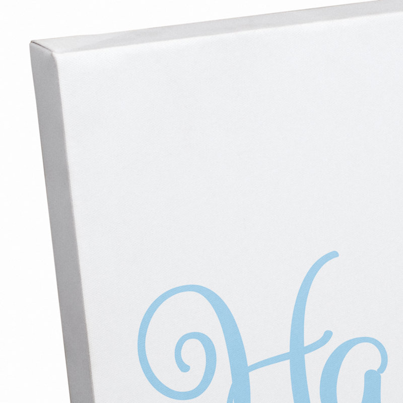 Décoration murale Bruning, Bleu foncé, Toile tendue, H 12 po x l 36 po x P 1,25 po