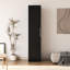 Armoire murale empilable, H 71,39 po, noir. P 15,42 po x l. Tablettes et portes mobiles. Pour la cuisine, la buanderie, la salle de bain et le garage. Fabrication H W, et s'adapte. Facile à entretenir