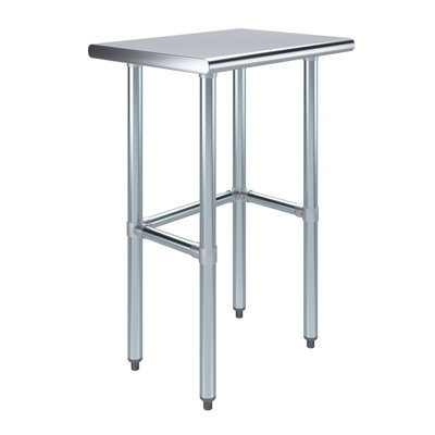 Express KitchQuip Stainless Steel Open Base Work Table, 24 in. W x 18 in. D