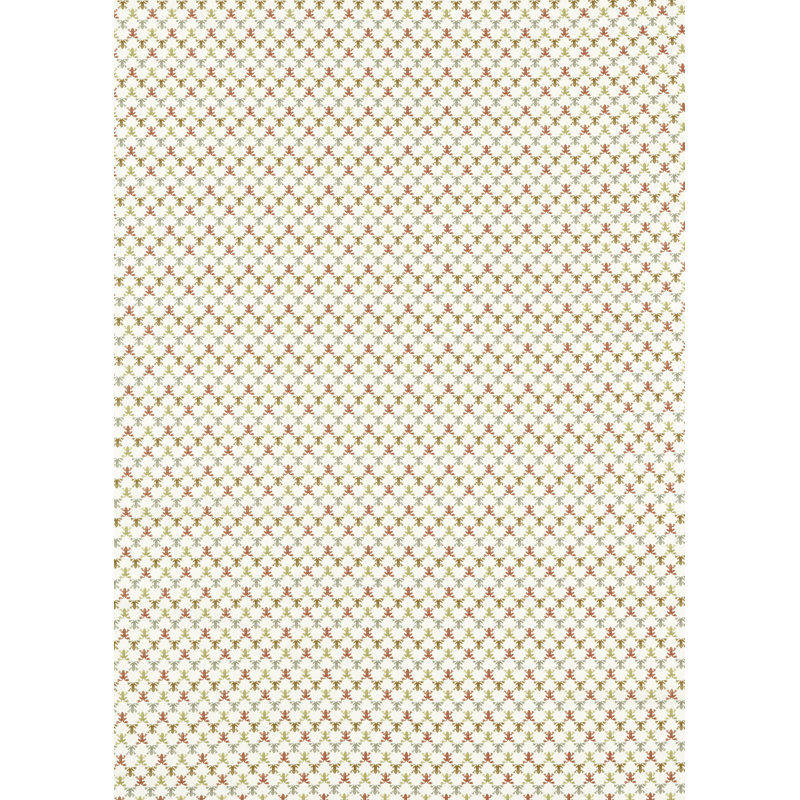 Mini Wood Frog Fabric, Baked Terracotta/Parchment/Sketched