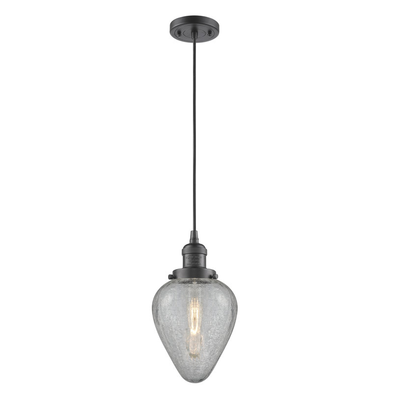 Luminaire suspendu géométrique 1 lumière Shauna, Bronze huilé