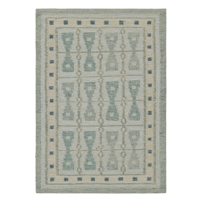 Scandinavian Wool Geometric Area Rug, Rectangle 10' x 14'