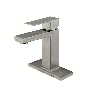 Robinet de salle de bain à cascade, robinet de meuble-lavabo à poignée simple