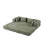 Canapé-lit convertible en chenille, canapé de sol pliant avec matelas, accoudoirs amovibles, 2 coussins de dossier et 2 coussins décoratifs pour petits espaces-1427045644-1427045746