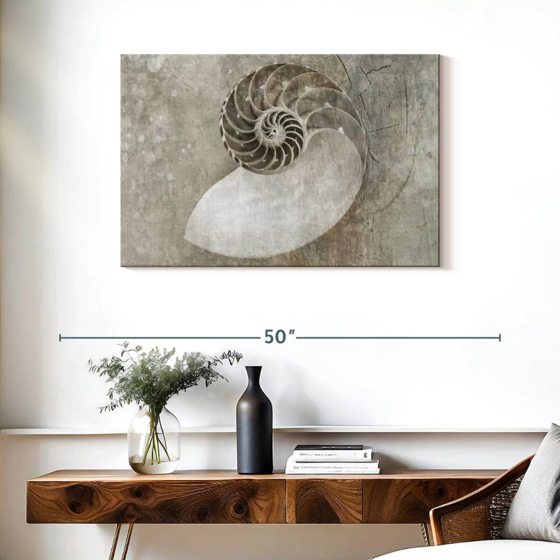Aletra Spiral Seashell, 24" H x 36" W