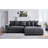 Luxe Oversized Two-Piece Right Facing Sectional Couch With Deep Seating, 102.4-Inch L Shaped Sofa In Soft Corduroy Fabric