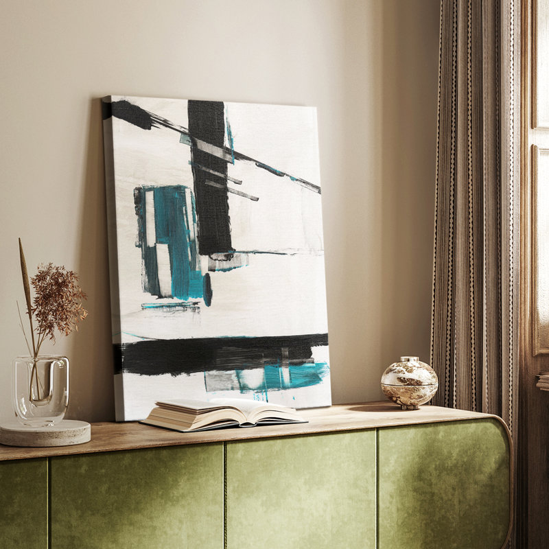Geometry Notes II -Custom Wrapped Gallery Cavas, 18" H x 12" W