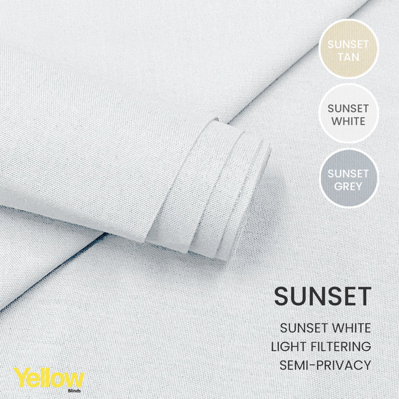 Adjustable Vertical Sliding Panel Track Blinds, Sunset White