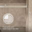 Porte de douche coulissante Levity Plus Less, H 81-5 / 8 po x l 56-5 / 8 - 59-5 / 8 po, avec verre transparent de 3/8 po d'épaisseur-71812630