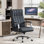 Fauteuil de direction ergonomique capitonné en similicuir à haut dossier
