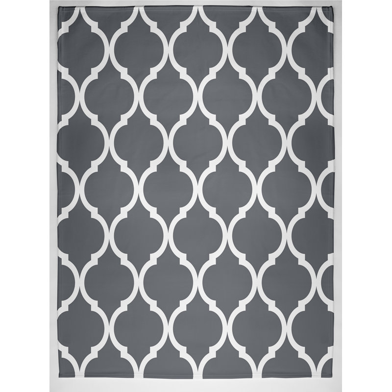 Phaedra Geometric Blanket, Grey