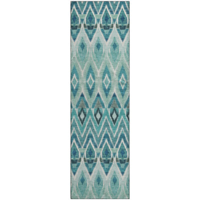 Premium Machine Washable Cerrito Teal Rug