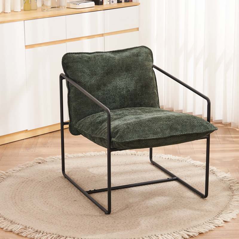 Matko Upholstered Armchair, Green