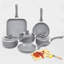 Bulwinder 9 - Piece Aluminum Cookware Set