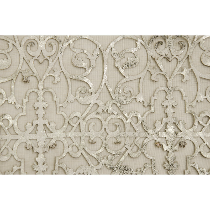 Chemin de table Damron, L 79 po x l 20 po, Blanc platine