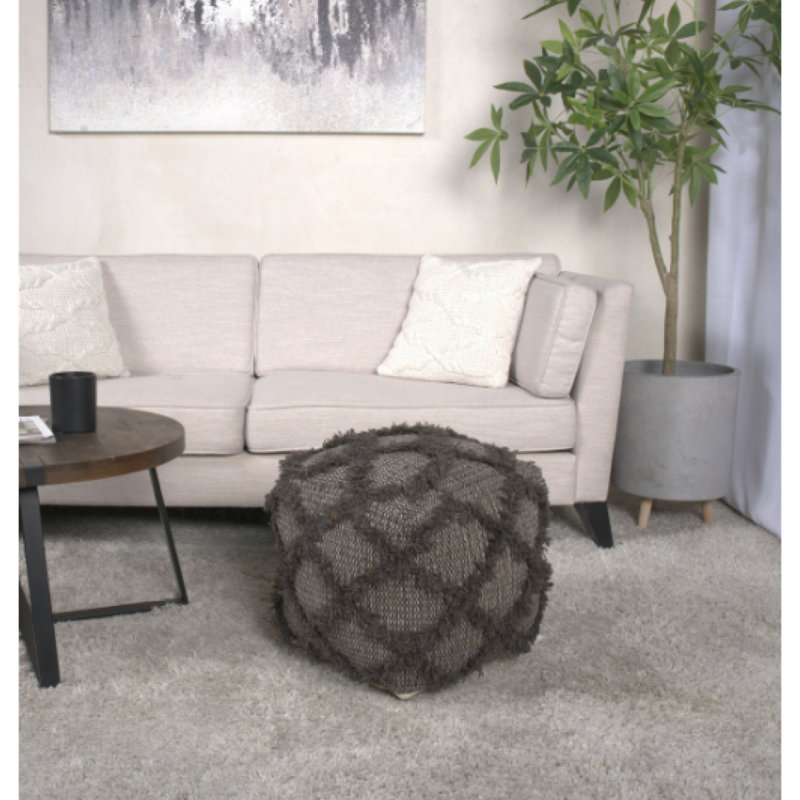Pouf en laine et coton Jumanji