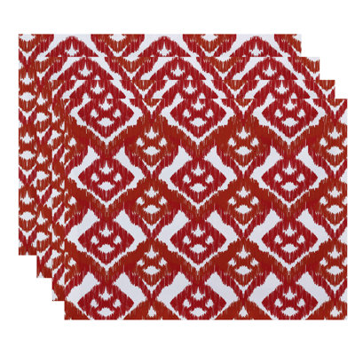 Feltner Polyester Geometric Rectangle Placemat
