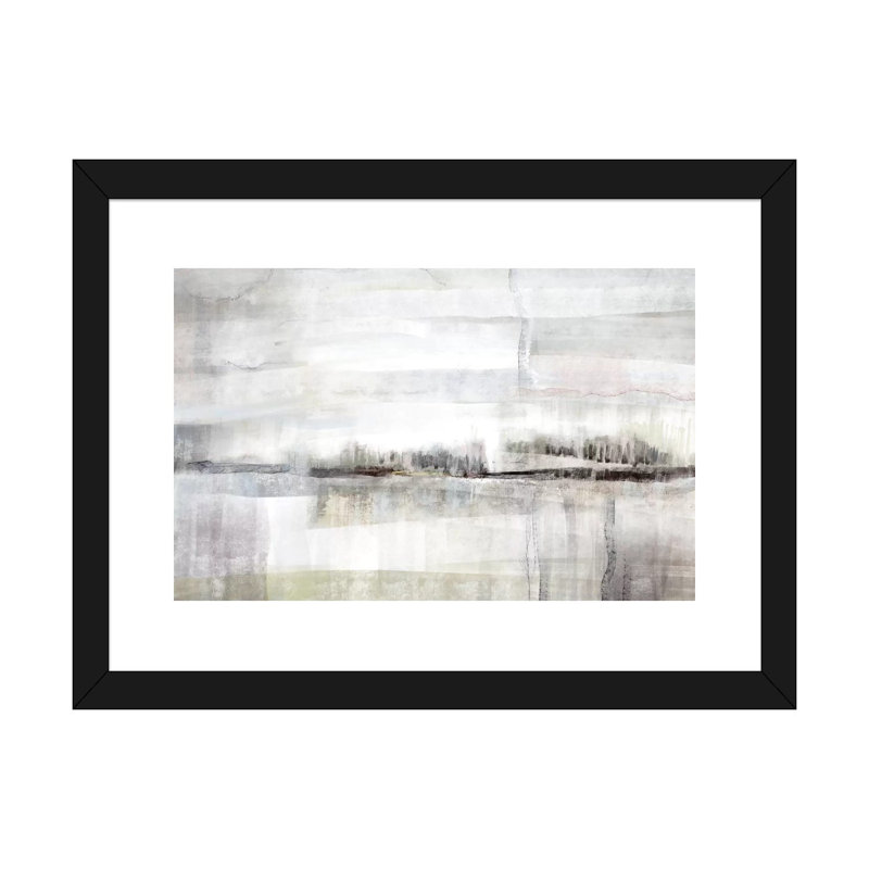 "Valley fair" par Nan, reproduction d’art, H 24 po x l 32 po x P 1 po, Papier encadré noir, Blanc