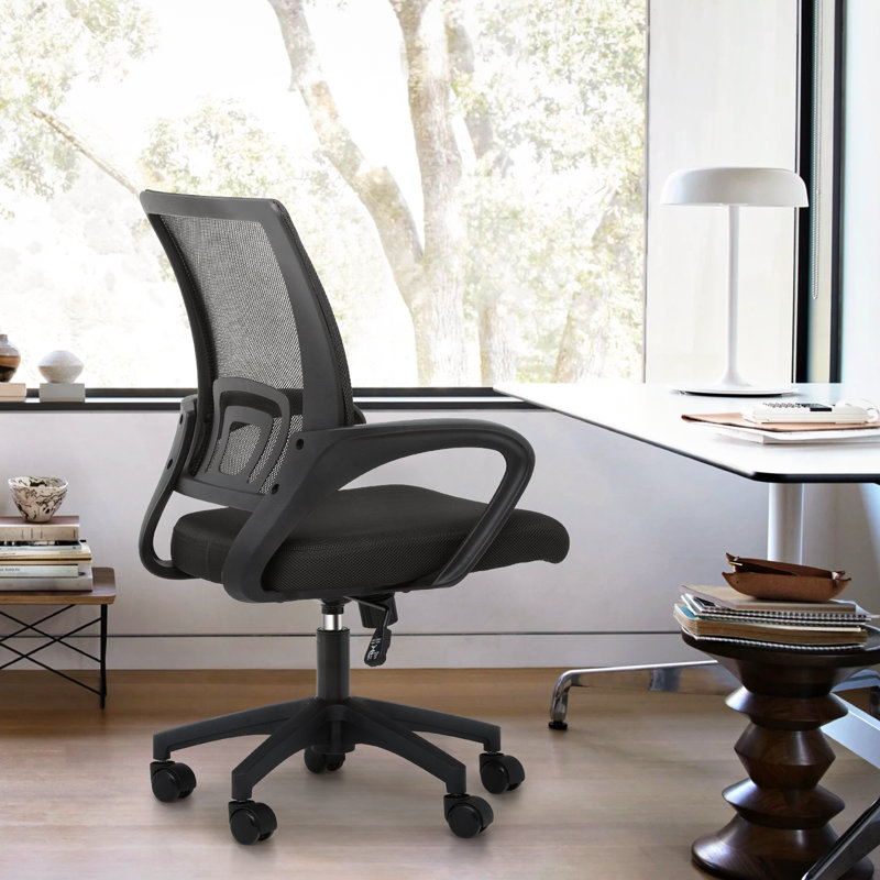 Ergonomic Swivel Home Office Chair Adjustable Lumbar Support, Height, and Tilt Function, Comfortable Design for All-Day Productivity
