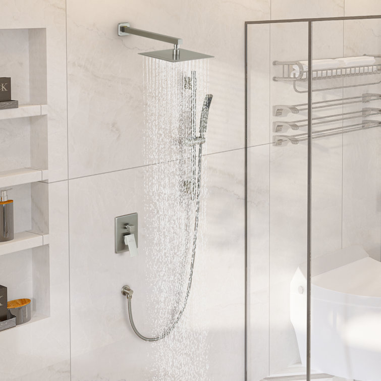Système de douche complet à 2 fonctions avec valve brute