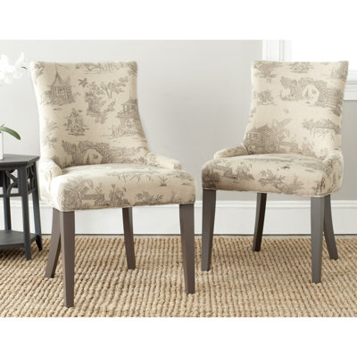 Chaise d'appoint rembourrée en coton
