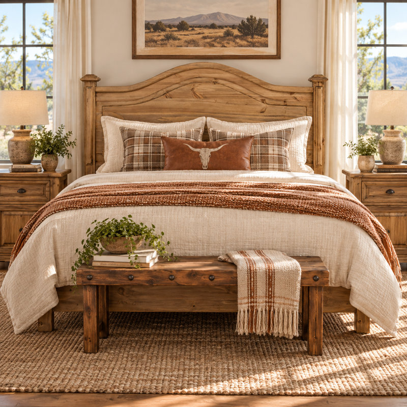 Tête de lit en bois massif High Desert Honey