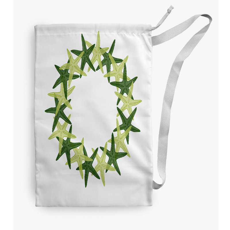 Fabric Laundry Bag with Handles, Small (29" H x 18" W), Green
