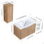 Meuble-lavabo mural 42 po avec lavabo et armoire latérale, portes à fermeture douce 42 po