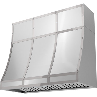 Couvercle de conduit Designer pour hotte murale personnalisée Zephyr Forte en acier inoxydable