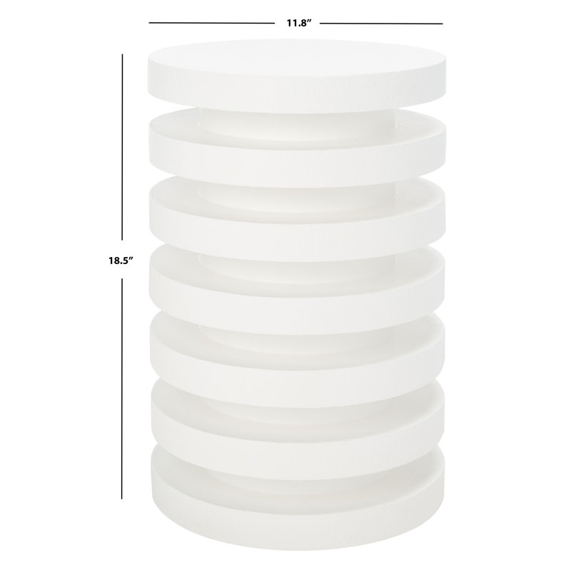 Romella End Table, White