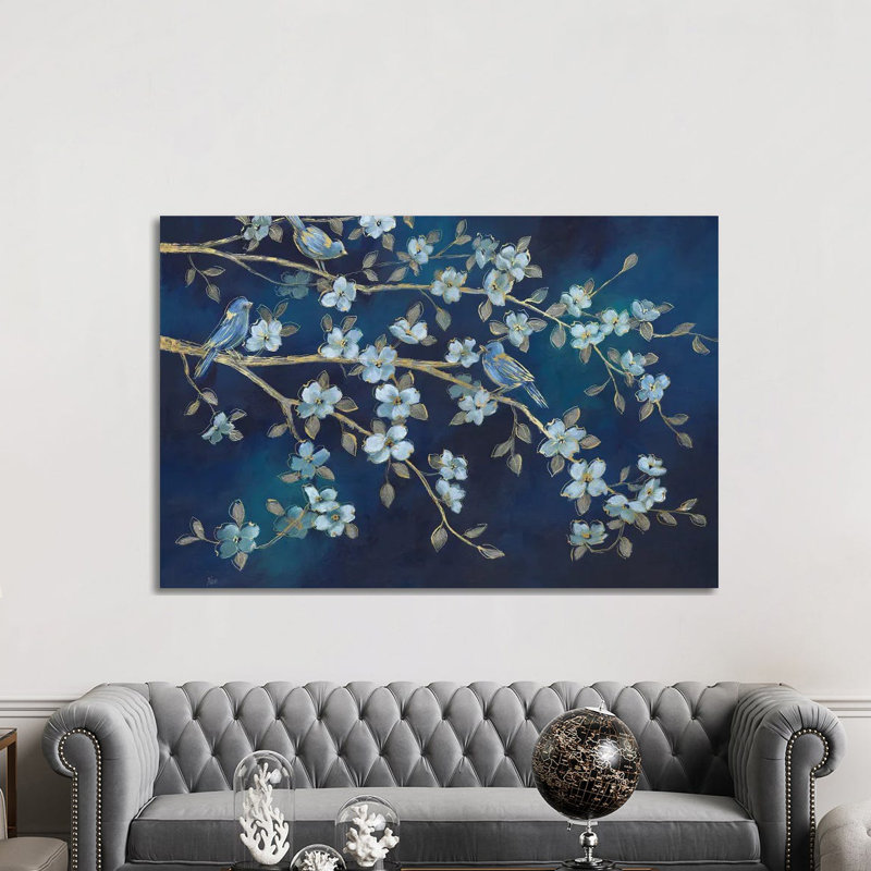 Bluebird Conference by Nan - Painting on Canvas, 152.5 cm H x 101.5 cm W x 3.175 cm D, Wrapped Canvas
