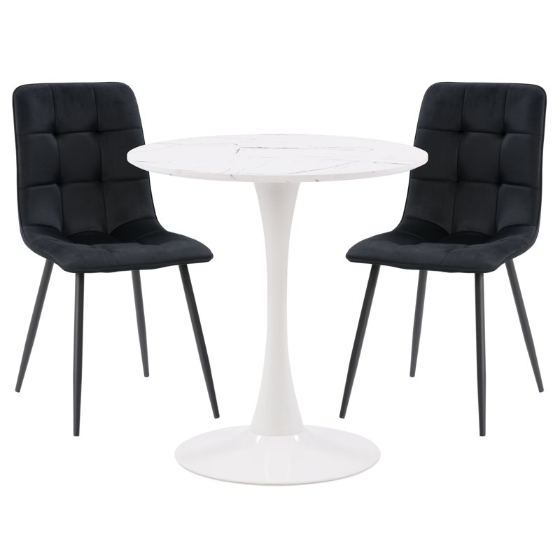 Ensemble repas pour 2 personnes Steller, Noir