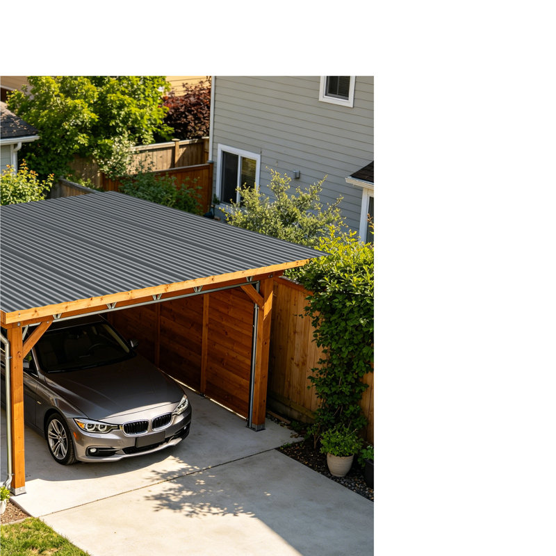 25 panneaux de toit en acier galvanisé avec quincaillerie pour les projets de remise et de garage, Gris