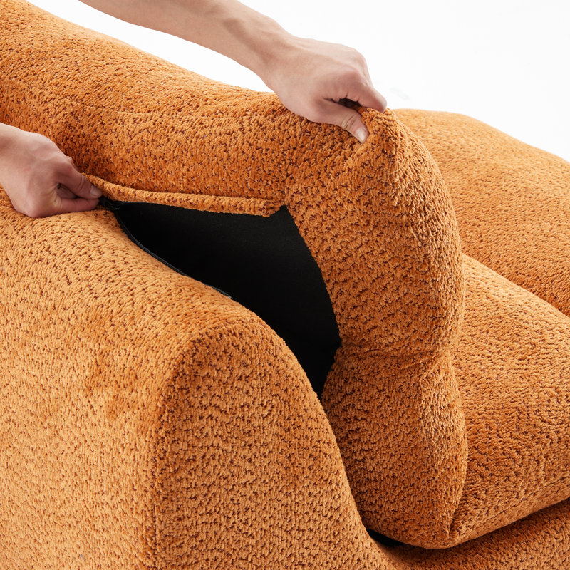 Canapé d'appoint rembourré, fauteuil moderne avec siège moelleux, canapé élégant pour le salon, la chambre à coucher ou le bureau