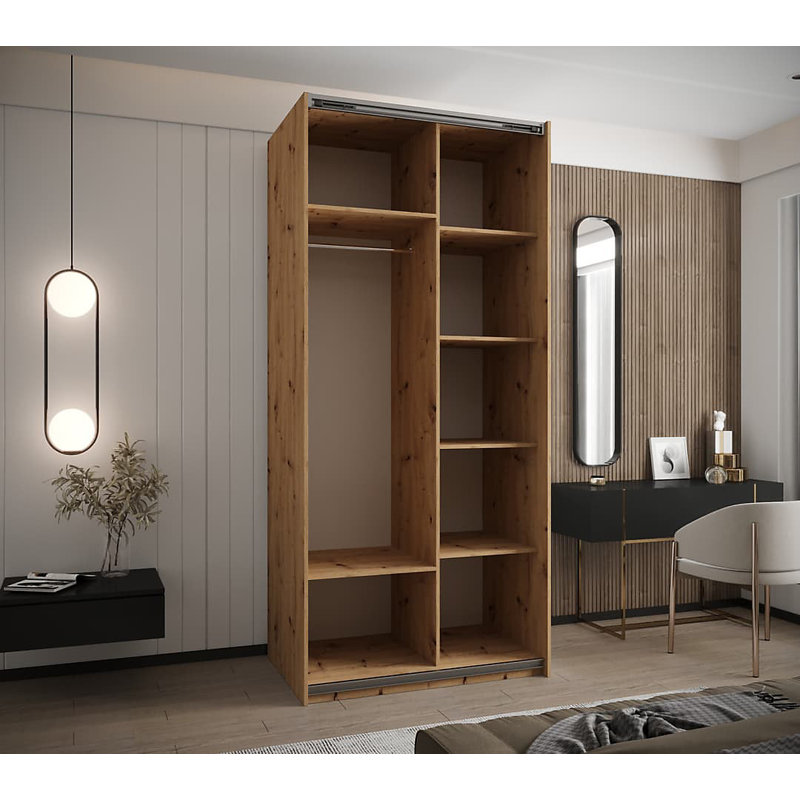 Bernhardiene 2 Door Manufactured Wood Wardrobe