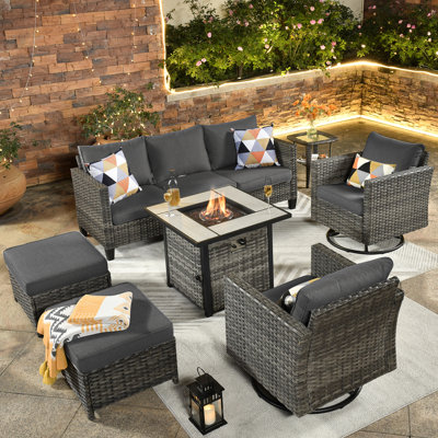 Ben 5 - Person Patio Conversation Set with Cushions