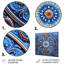 Boho Turkish Blue Tiles 2 - Boho Tiles, art mural en métal-401697620
