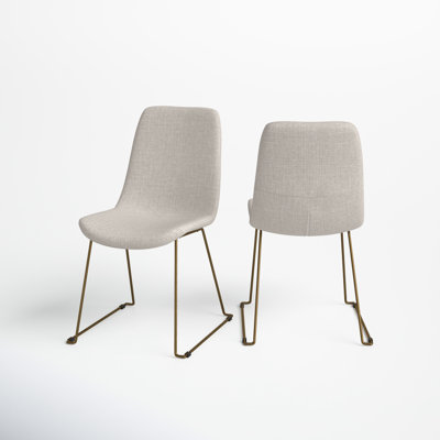 Evadine 16.5'' H Upholstered Metal Side Chair