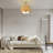 Rattan Semi Flush Mount